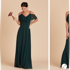 Birdy Grey Chiffon Emerald Jane Dress XS